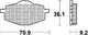 TRW -Bremsbeläge MCB 539 Bio -Standard