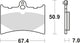 TRW -Bremsbelastung MCB 572 Bio -Standard