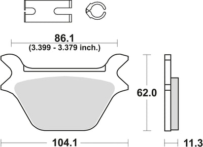 TRW -Bremsbeläge MCB 583 Bio -Standard