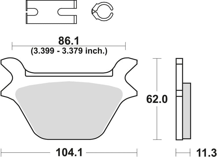 TRW -Bremsbeläge MCB 583 Bio -Standard
