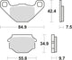 TRW -Bremsbeläge MCB 657 Bio -Standard