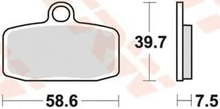 TRW BREAKPAD MCB 842 SI Sintered Metall