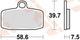 TRW BREAKPAD MCB 842 SI Sintered Metall