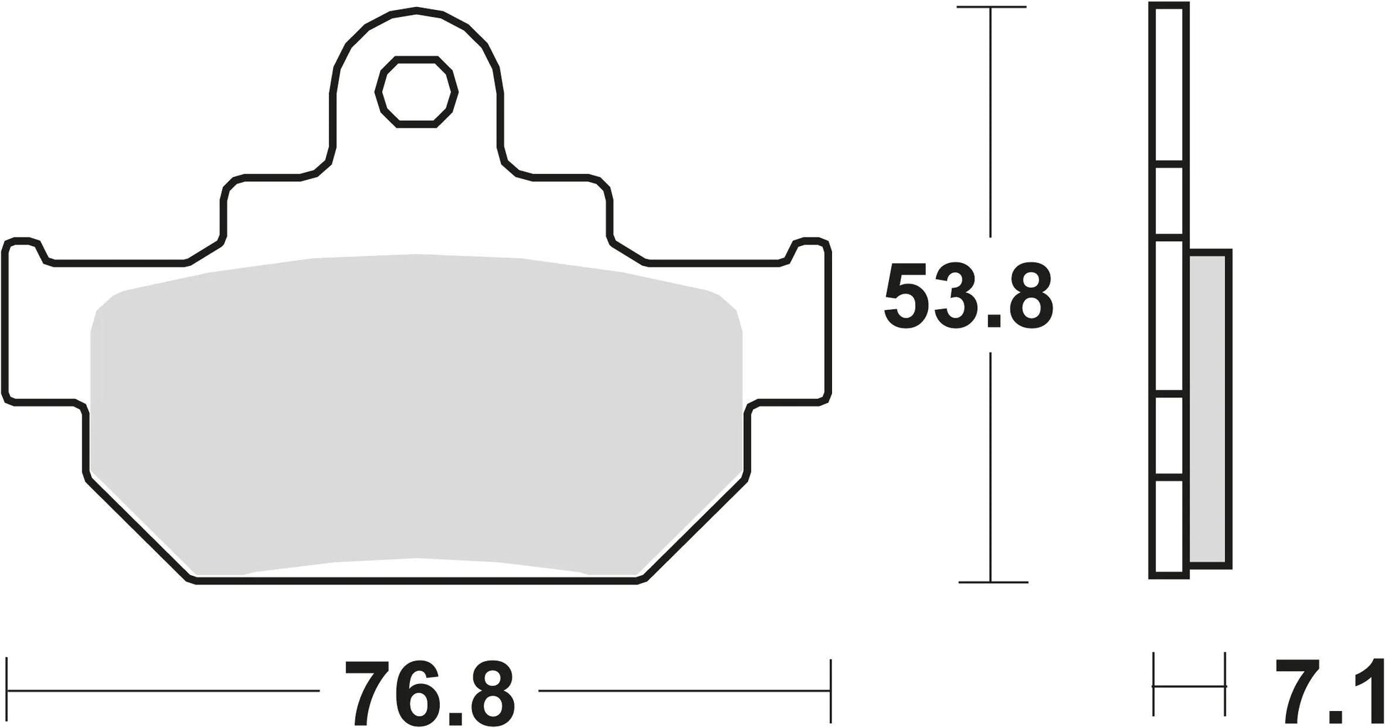 TRW BREAKPAD MCB 550 Bio -Standard