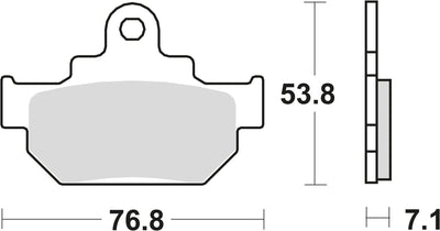 TRW BREAKPAD MCB 550 Bio -Standard