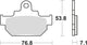 TRW BREAKPAD MCB 550 Bio -Standard