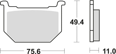 TRW BREAKPAD MCB 509 Bio -Standard