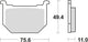 TRW BREAKPAD MCB 509 Bio -Standard