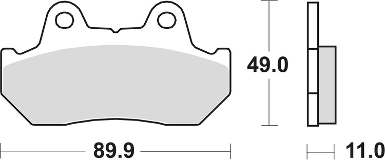 TRW -Bremsbeläge MCB 512 Bio -Standard