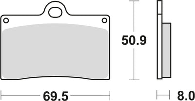 TRW -Bremsbeläge MCB 540 Bio -Standard