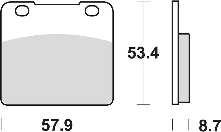 TRW -Bremsbeläge MCB 542 Bio -Standard