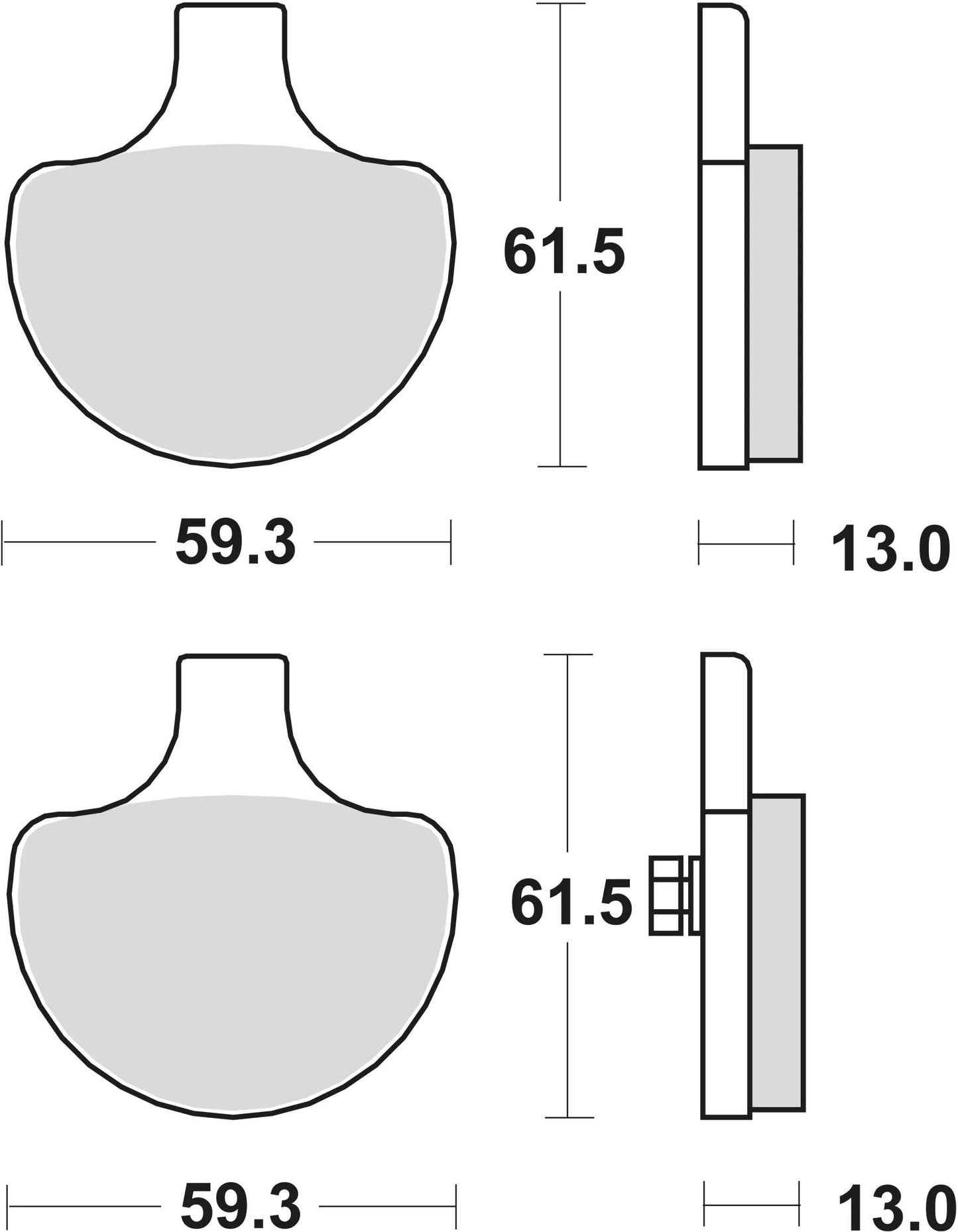 TRW BRAKE PAD MCB 548 PC -Organisation perf.comfort