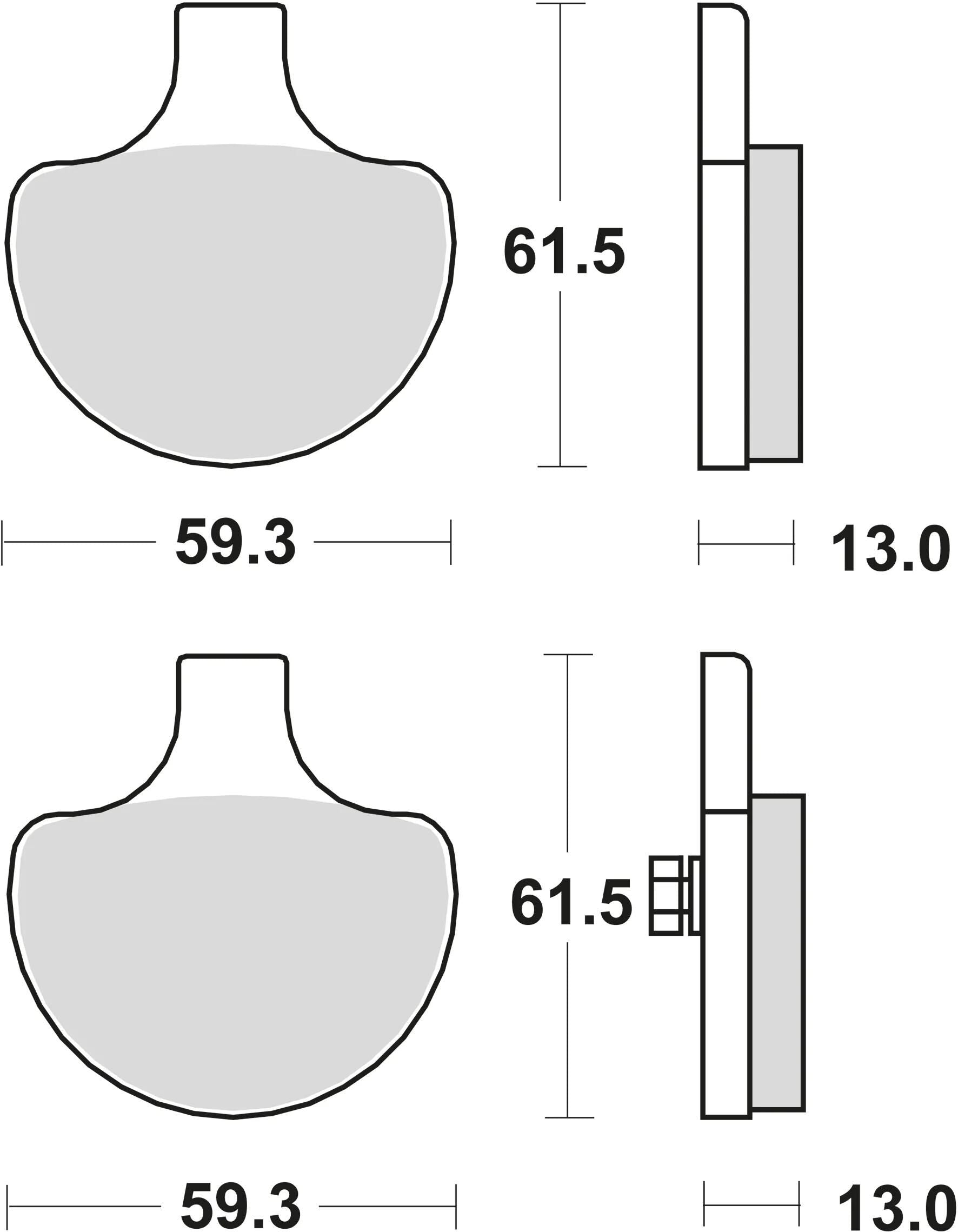 TRW BRAKE PAD MCB 548 PC -Organisation perf.comfort