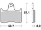 TRW BREAKPAD MCB 691 PC Bio -Perf.comfort