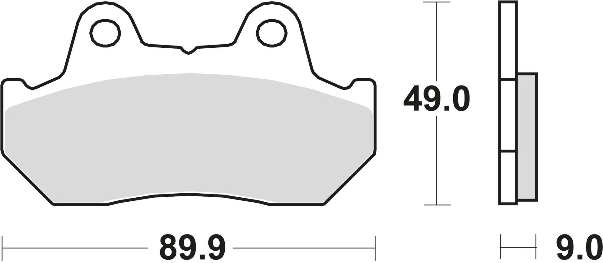 TRW -Bremsbeläge MCB 544 Bio -Standard