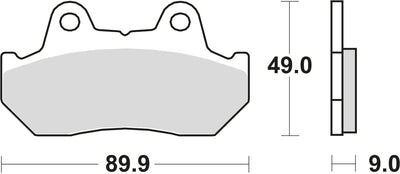 TRW -Bremsbeläge MCB 544 Bio -Standard