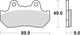 TRW -Bremsbeläge MCB 544 Bio -Standard