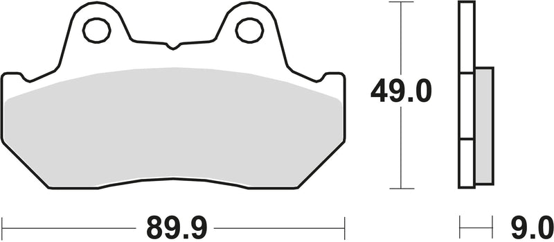 TRW -Bremsbeläge MCB 544 Bio -Standard