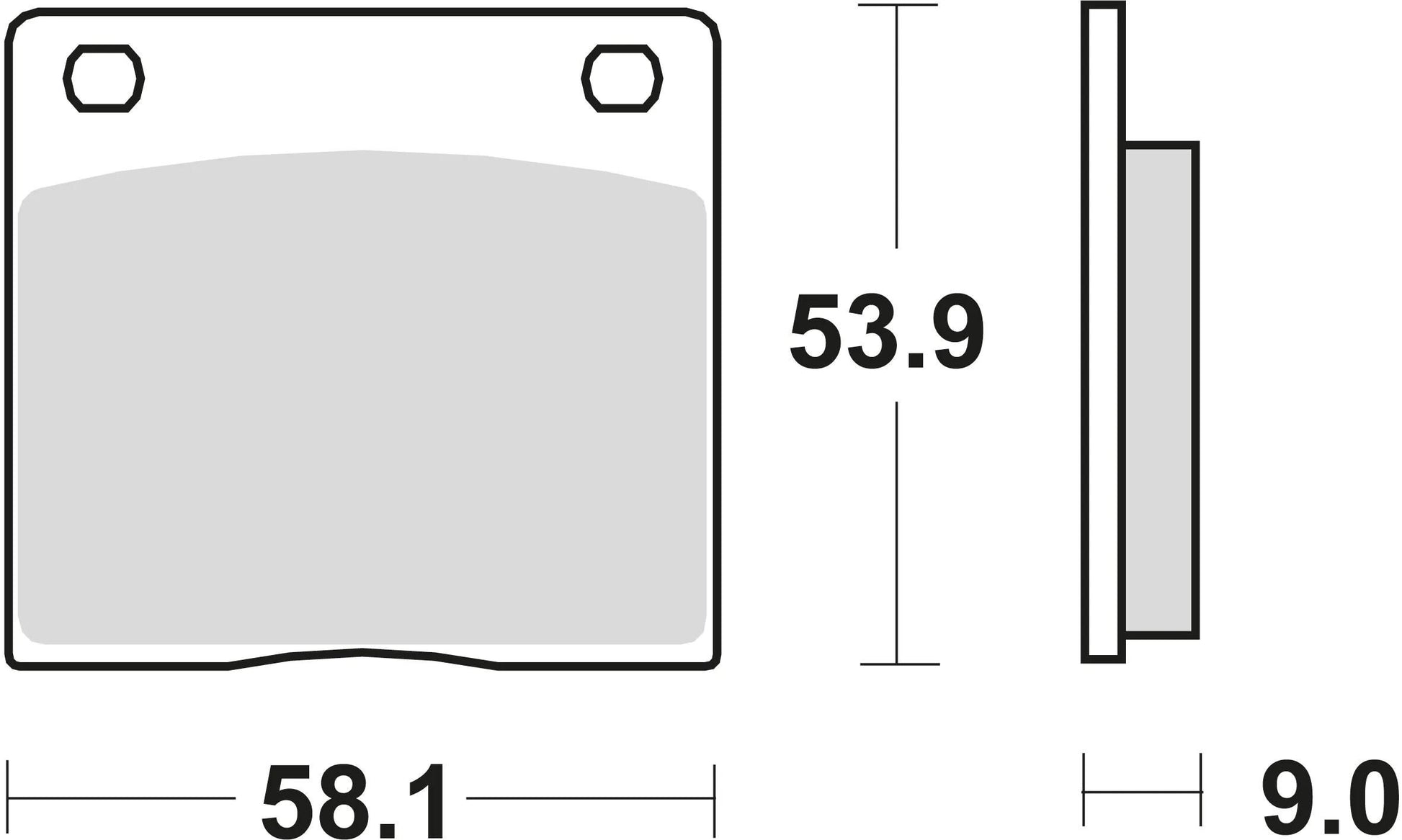 TRW BREAKE PAD MCB 73 PC Bio -Perf. Komfort