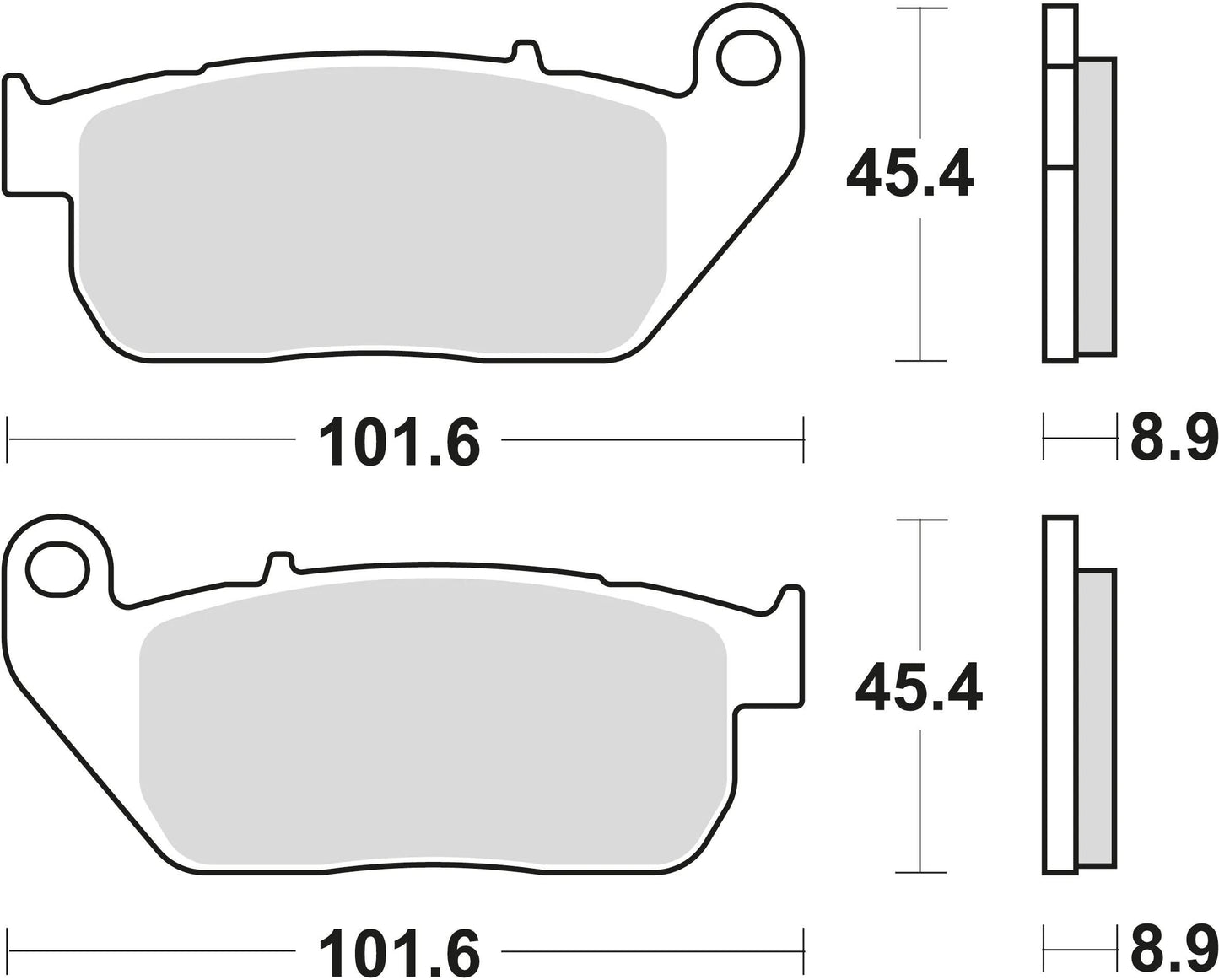 TRW BREAKE PAD MCB 753 PC Bio -Perf. Komfort