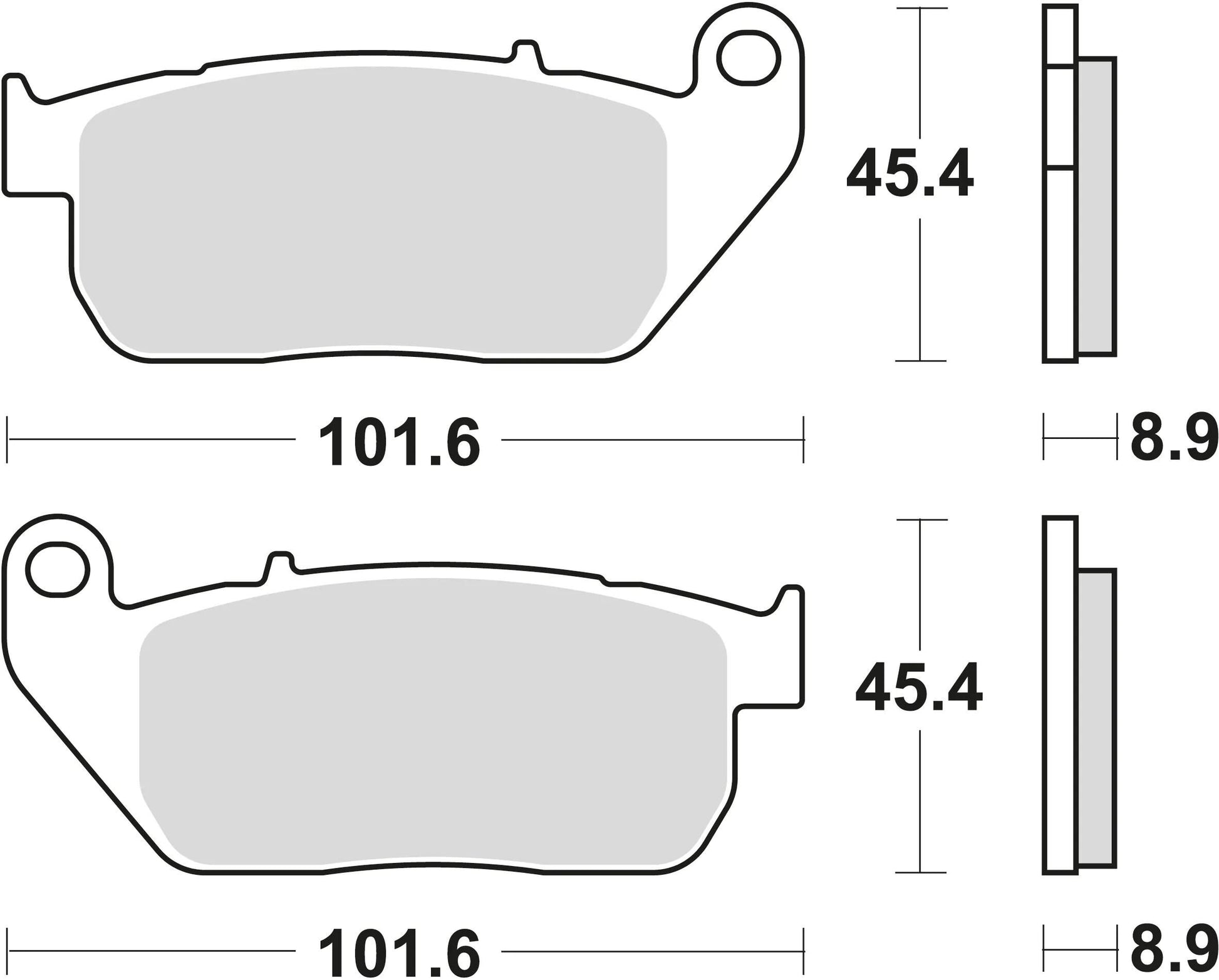 TRW BREAKE PAD MCB 753 PC Bio -Perf. Komfort