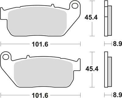 TRW BREAKE PAD MCB 753 PC Bio -Perf. Komfort