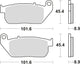 TRW BREAKE PAD MCB 753 PC Bio -Perf. Komfort