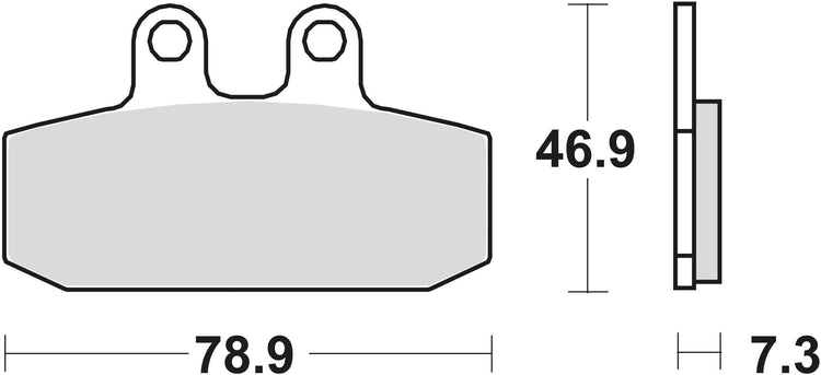 TRW -Bremsbeläge MCB 557 Bio -Standard