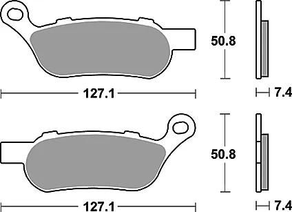 TRW BREAKE PAD MCB 814 PC Bio -Perf. Komfort