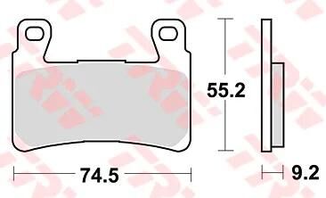 TRW BREAKE PAD MCB 819 PC Bio -Perf. Komfort
