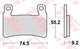 TRW BREAKE PAD MCB 819 PC Bio -Perf. Komfort