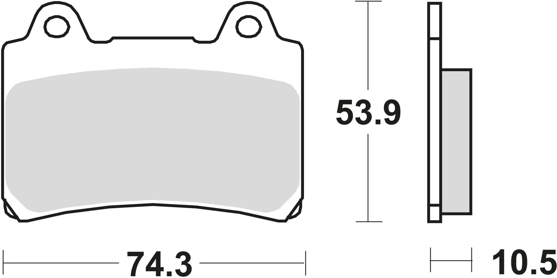 TRW -Bremsbeläge MCB 559 Bio -Standard