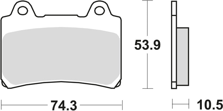 TRW -Bremsbeläge MCB 559 Bio -Standard