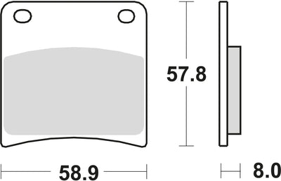 TRW -Bremsbelastung MCB 591 Bio -Standard