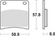 TRW -Bremsbelastung MCB 591 Bio -Standard