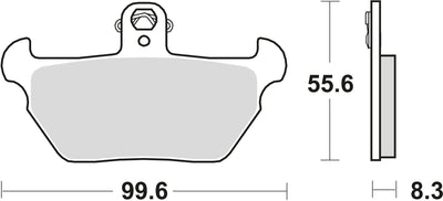 TRW -Bremsbeläge MCB 621 Bio -Standard