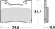 TRW -Bremsbelastung MCB 622 Bio -Standard