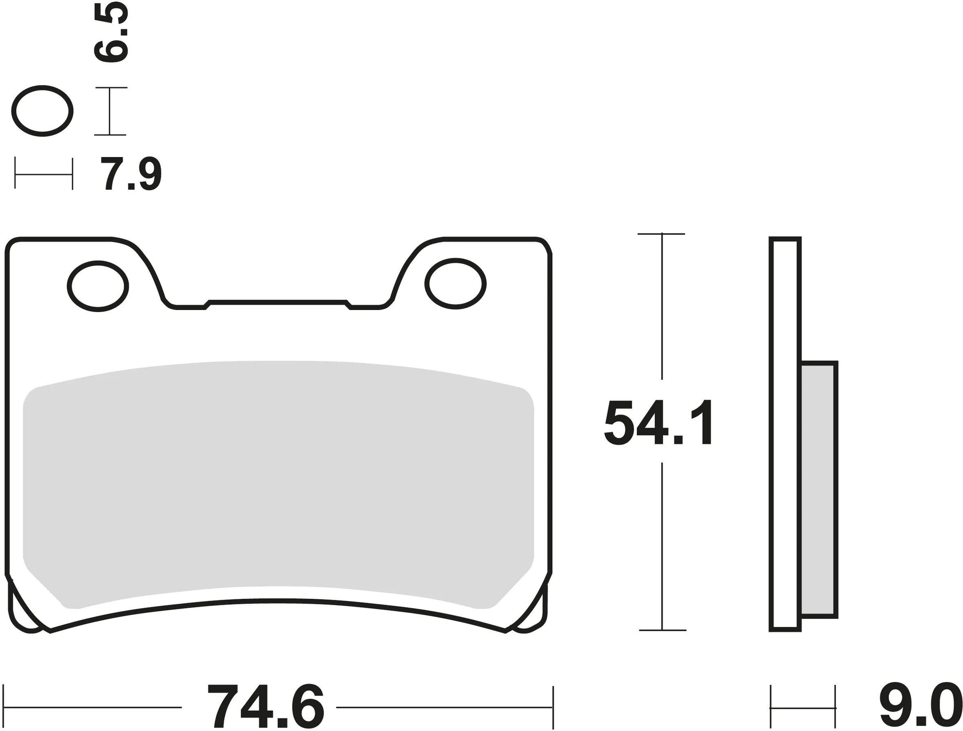 TRW -Bremsbeläge MCB 642 Bio -Standard