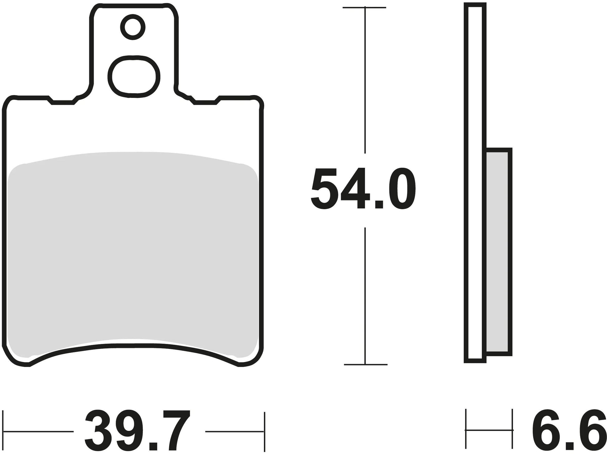 TRW BREAKPAD MCB 644 Bio -Standard