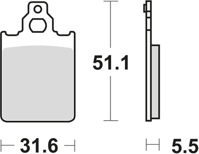 TRW -Bremsbeläge MCB 651 Bio -Standard