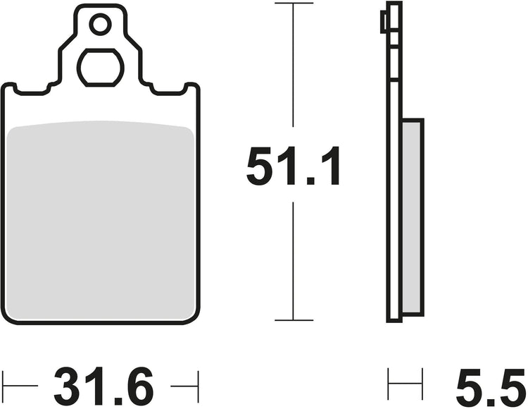 TRW -Bremsbeläge MCB 651 Bio -Standard
