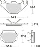 TRW BREAKPAD MCB 667 SI Sintered Metall