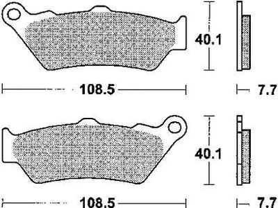 TRW BREAKPAD MCB 671 Bio -Standard