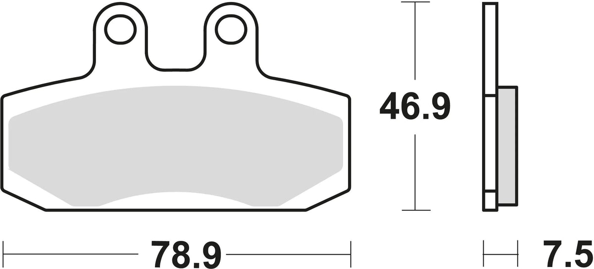 TRW -Bremsbelastung MCB 673 Bio -Standard
