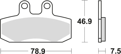 TRW -Bremsbelastung MCB 673 Bio -Standard