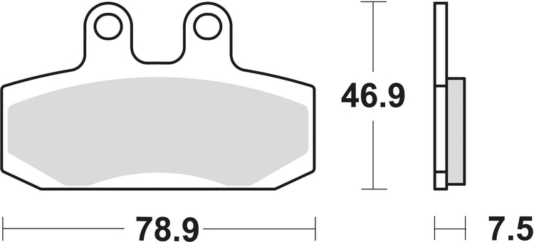 TRW -Bremsbelastung MCB 673 Bio -Standard