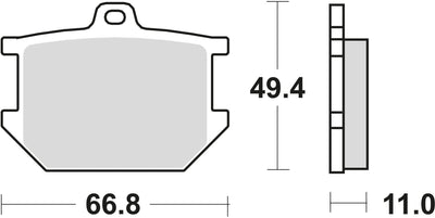 TRW BREAKPAD MCB 68 Bio -Standard