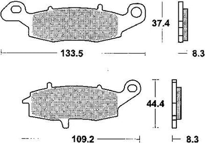 TRW -Bremsbelastung MCB 681 Bio -Standard