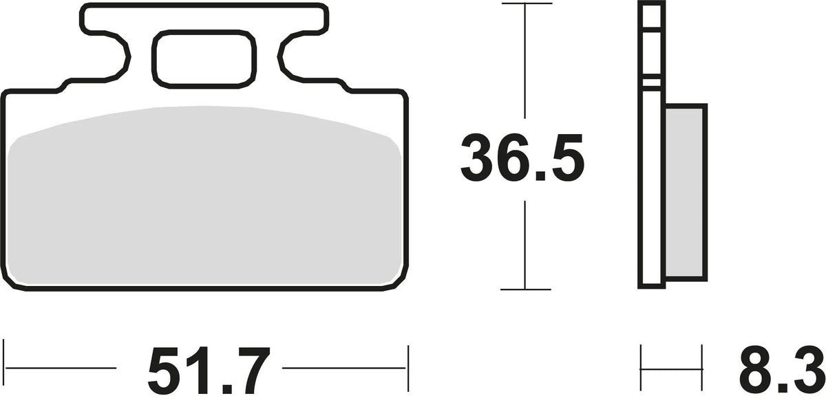 TRW -Bremsbeläge MCB 589 Bio -Standard