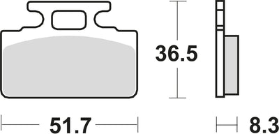 TRW -Bremsbeläge MCB 589 Bio -Standard